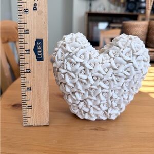 Heart-Shaped one-of-a-kind porcelain vase